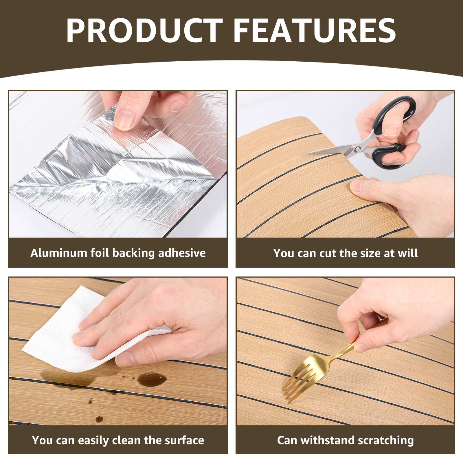 Peel and Stick PVC Slat Wall Panel, 118" x 15.75" Self Adhesive Faux Oak Wood Grain – 3D Soundproof Wall Panels for Ceilings