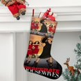 thumbnail image 2 of Desperate Housewives-theme Christmas Stockings，Fine white linen for Stairs Fireplace Hanging Xmas Home Decor Christmas gift17.7"X12.6"(45cm×32cm), 2 of 5