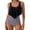 Black, variant on Womens Tankini Swimsuits Tummy Control 2 Piece Bathing Suit Flowy Ruffle Bikini with High Waist Shorts