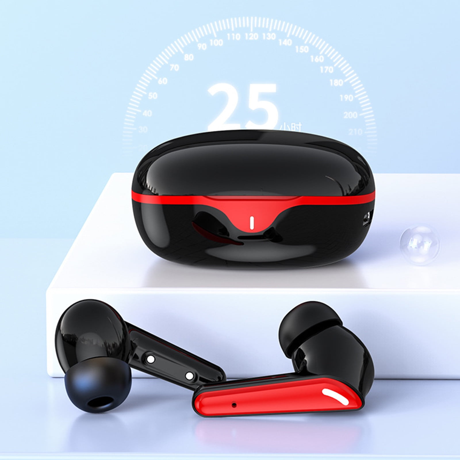 ClearanceGaming Headset with Bluetooth 5.2, 60h Battery Life, Noise Cancelling Microphone,Surround Sound, Rgb Lighting, Ideal for Pc, For Running, Gym, And Workouts.13e