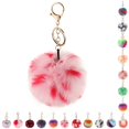 thumbnail image 2 of Pom Pom Keyring Faux Fur Decorative Fuzzy Ball Keychain Bag Charm for Women, 2 of 10
