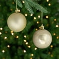thumbnail image 4 of Northlight 24ct Shatterproof 4-Finish Christmas Ball Ornament Set 2.5" - Gold, 4 of 9