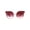 Gold Burgundy Smoke, variant on Womens Mod Design Exposed Horn Rim Cat Eye Chic Sunglasses Silver Blue Smoke