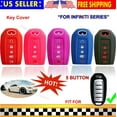 thumbnail image 5 of Silicone 5B Cover Entry Fob Case Skin Entry Holder QX 50 QX50 QX60 Infiniti Key (purple and blue), 5 of 5