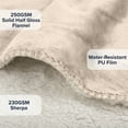 thumbnail image 4 of PETMAKER Dog Blanket - 60x70in Sherpa Blanket for Bed, Couch or Car (Cream), 4 of 11