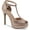 Rose Gold, variant on Womens Chace Platform Peep Toe Pumps
