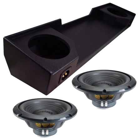 Alpine fits 88-98 Chevy C/K Ext Cab Sealed Dual 12" W12S4 Loaded Sub Box Enclosure Rhino Coated 500W RMS 4 Ohm Subwoofer