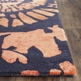thumbnail image 3 of SAFAVIEH Capri Diamond Abstract Wool Area Rug, Steel/Blue, 5' x 8', 3 of 7