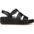 thumbnail image 4 of Vionic Womens Delano Leather Strappy Wedge Sandals, 4 of 5