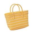 thumbnail image 2 of Cesta de la compra tejida con asa, bolsa de playa de mano hecha a mano para compras de mujer, 2 of 9