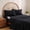 Black, variant on Burnt Orange Full Sheet Set with Side Pocket Corner Straps, 4 Piece Soft Microfiber Bed Sheets Extra Deep Pocket
