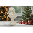 thumbnail image 5 of Santa Bust, Christmas Tabletop Decoration, White Resin Holiday Figurine ,Classic Santa Claus Bust ,Elegant Christmas Table Decor 25 cm/9.84 Inch, 5 of 6