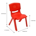 thumbnail image 3 of 6 Pcs Plastic Stack Chairs, Stackable Chairs, 3 of 11