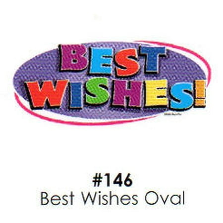 Best Wishes Oval Cake Decoration Edible Frosting Photo