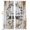 LightGrey Black Brown, variant on Home Sweet Blackout Curtains for Bedroom/Living Room, Pinch Pleated Black Out Curtains, Wreath Botanical Farmhouse Plants Beige Room Darkening Window Drapes with Hooks 2 Panels, 39"x70"