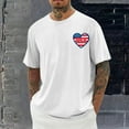 thumbnail image 2 of Taqqpue 4th of July Shirts for Men American Flag Patriotic T-Shirt Independence Day Graphic Short Sleeve Tee Tops M-4XL, 2 of 6
