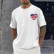thumbnail image 1 of Tops para hombre, blusas y camisas de cuello redondo y manga corta para hombre, blusas casuales de moda con cuello redondo y estampado para hombre, blusas de poliéster para hombre., 1 of 6