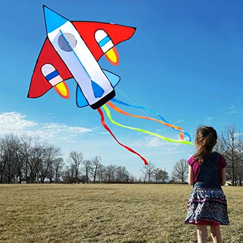 Details about   New Outdoor Toys Cartoon Fighter Plane Kite Single Line Kites for Children Kids 