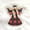 Black Red, variant on 100Fens Classic Black Red Christmas Ornaments Christmas Tree Decoration Wooden Christmas Pendant