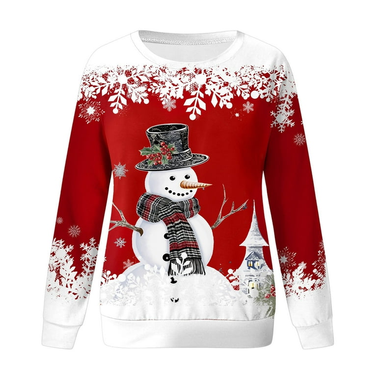 Christmas Long Sleeve, Cute Pastel Snowman, Snowwoman, Pink & Green Snowman  Design, Premium Unisex Long Sleeve Tee, 3x Plus Size Long Sleeve 