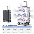 thumbnail image 6 of Daiia Snowy Cottage Holiday Scene Luggage Cover, Thickened Washable Travel Luggage Covers, Elastic Unique Baggage Covers for 18-20 inch Luggage-Medium, 6 of 9