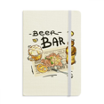 thumbnail image 1 of Beer Bar Gourmet Carnet Pain France Couverture Rigide en Tissu Journal Classique, 1 of 3
