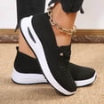 thumbnail image 2 of Oyedens Comfortable Walking Shoes for Women Mesh Platform Slip On Loafers Low Top Fashion Sneakers, 2 of 5