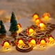 thumbnail image 1 of Xihbxyly Luces Navideñas, 20 Luces Led con Sonido, Luz Blanca Cálida, Funcionan con Pilas, Diseño de Cuerda Flexible, Perfectas para El Hogar, Fiestas y Decoración Navideña, 2 M de Largo, para Uso En, 1 of 7