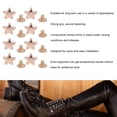 thumbnail image 4 of 50 Sets Leather Five Pointed Star Rivet, Strong Grip Quick and Easy Installation Pentagram Shape Leather Rivets for Shoes Bags Clothing10mm Gold, 4 of 7