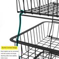 thumbnail image 5 of Metal Wire Baskets With Wheels 6 Tier Stackable Fruit Vegetable Basket Rack Storage Bins Shelf for Kitchen Pantry,Market, Garage, 5 of 14