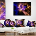 thumbnail image 4 of Designart Wings of Angels Blue in Black - Abstract Throw Pillow - 18x18, 4 of 5