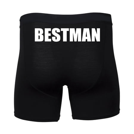 Boxer Briefs for Men Best Man Wedding Underwear Bachelor Party (Best Man's Duties At The Wedding)