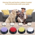 thumbnail image 3 of PELTEFLU Botón de grabación de voz, botón de grabación de 30 segundos para interactividad con perros y mascotas, regalo para amigos, familiares, 10 colores, café y blanco, 3 of 5