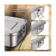 thumbnail image 3 of Stainless Steel Lunch Box, 1200 Ml Lunch Box, Leak-proof With Removable Divider, Lunch Boxes,enviro, 3 of 5