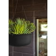 thumbnail image 5 of Veradek Mason Series Hanging Kona Bowl 14" Plastic-Stone Planter - Black, 5 of 8
