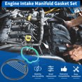 thumbnail image 3 of Unique Bargains No.MS96945 Juego de Juntas del Colector de Admisión Compatible con Nissan Armada 2005-2015 5.6L para Infiniti QX56 2004-2010 5.6L Reemplaza No.DG-8614965261/140357S000, 3 of 7