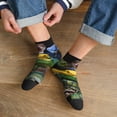 thumbnail image 3 of Naloa Colorful Viper Snake Ankle Socks for Women Non Slip Socks No Show Socks Classic Low Cut Casual Socks Casual Socks, 3 of 7