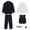 Navy, variant on REDARER Boys Solid Suit Set 2PC, Formal Dress Outfit, Wedding Party Gift, Kids Sets Clothes, for Size 8-9 Years