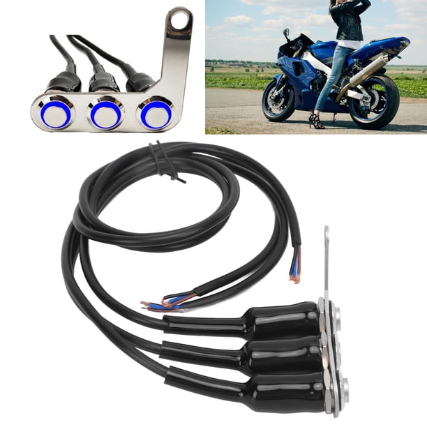 Interruptor LED De Motocicleta, Interruptor De Manillar Duradero Universal Confiable Para Reacondicionamiento De Motocicletas