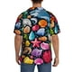 thumbnail image 3 of Balery Underwater Diving Animals Camisa Casual de Manga Corta con Botones para Hombre, Texturizada, Estilo Cubano, para Playa, Verano-3X-Large, 3 of 5