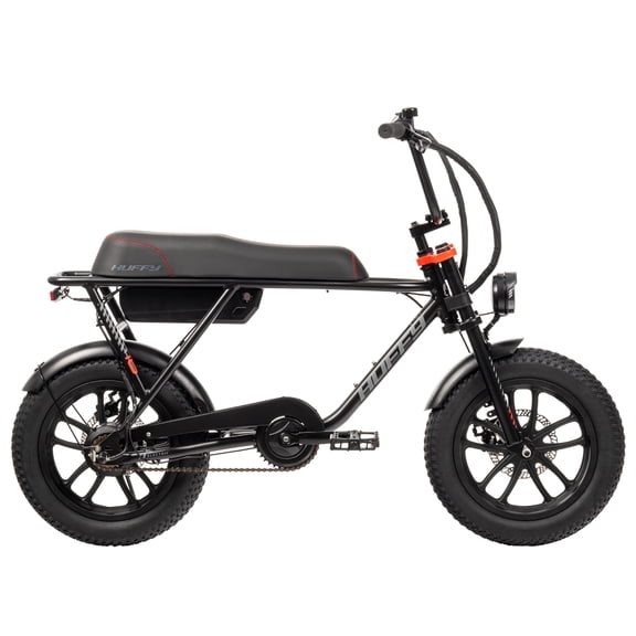 Huffy 16" Mudslinger 36V Electric Motorbike, Matte Black/ Neon Red, Kids/Teens, Unisex