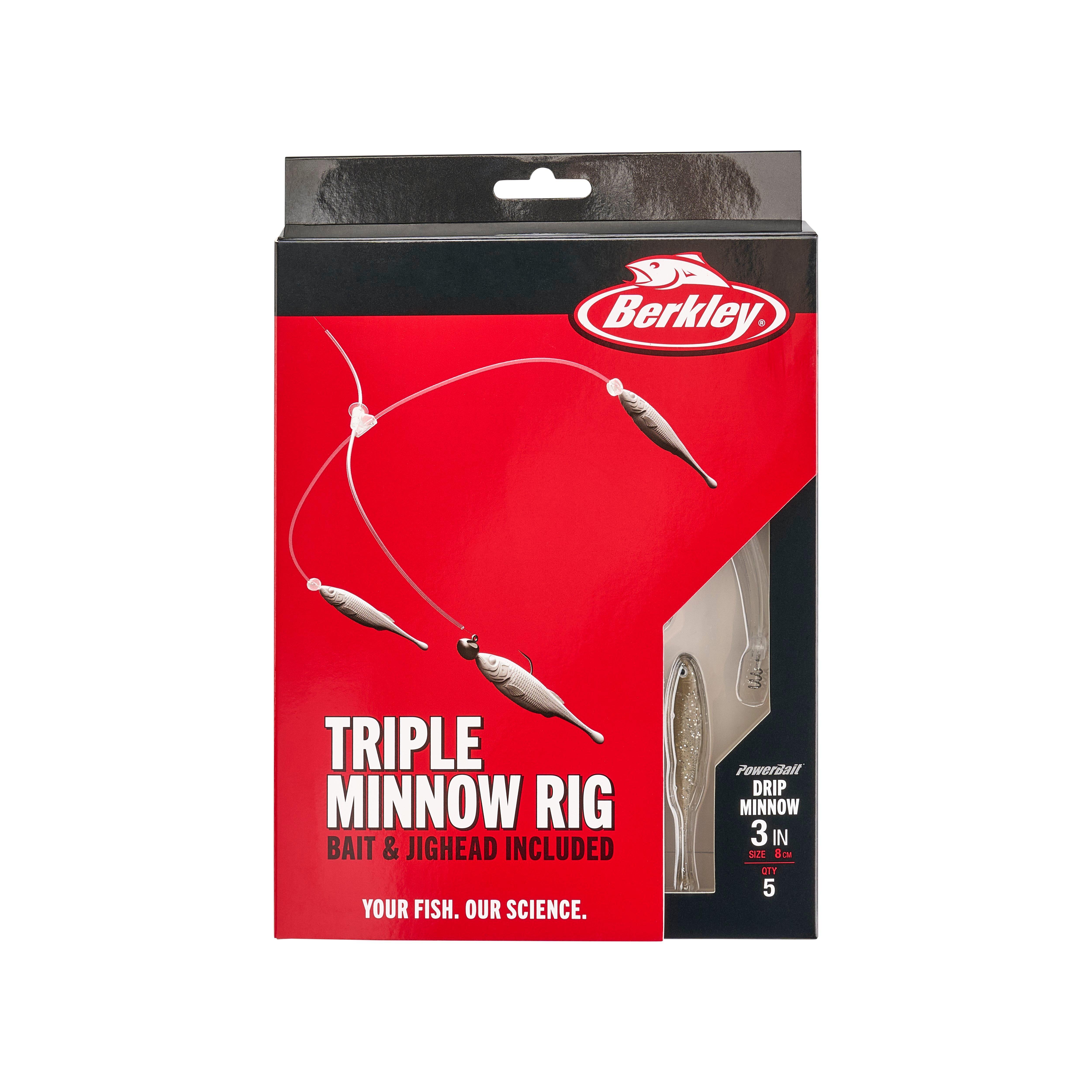 Berkley Triple Minnow Rig Kit, 3in, Tennessee Shad