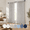 Grey-38"W x 96"L (Pack of 2), variant on Taupe Curta90 Inch Length 2 Panels Set Linen Light Filtering Sheer Brown For Living Room Bedroom Coffee Colored Primitive Drapes P