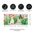 thumbnail image 2 of Evergreen Bunny Patch Sassafras Indoor Outdoor Switch Doormat 1'10"x10" Pink, 2 of 4