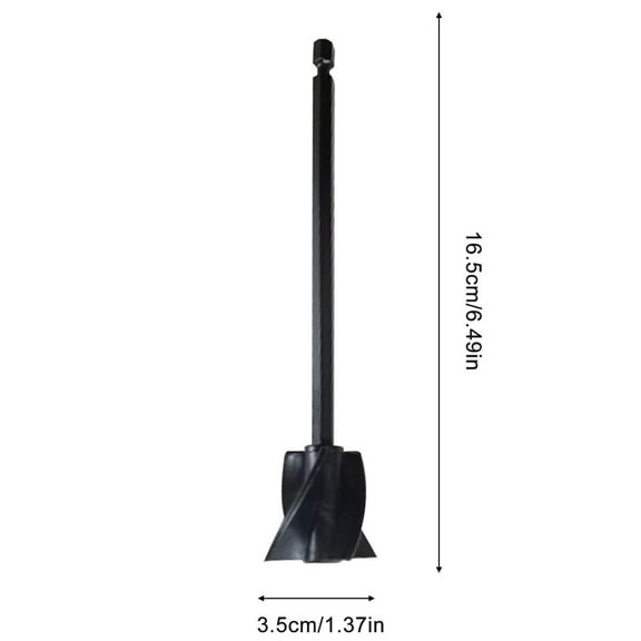 Paint Agitation Drill Bit | 4-Blade Mixer Paddle Attachment for Viscous Liquids | ABS Material | 16.5cm Stirring Tool