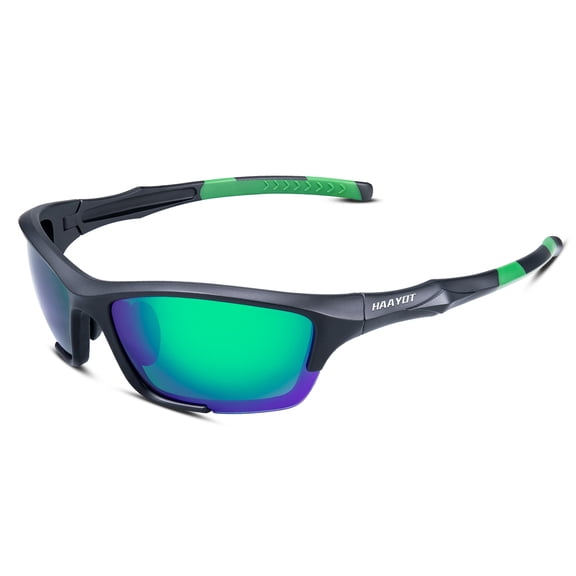 Polarized Sport Sunglasses for Men and Women, Flexible TR90 Frame for Cycling and Running