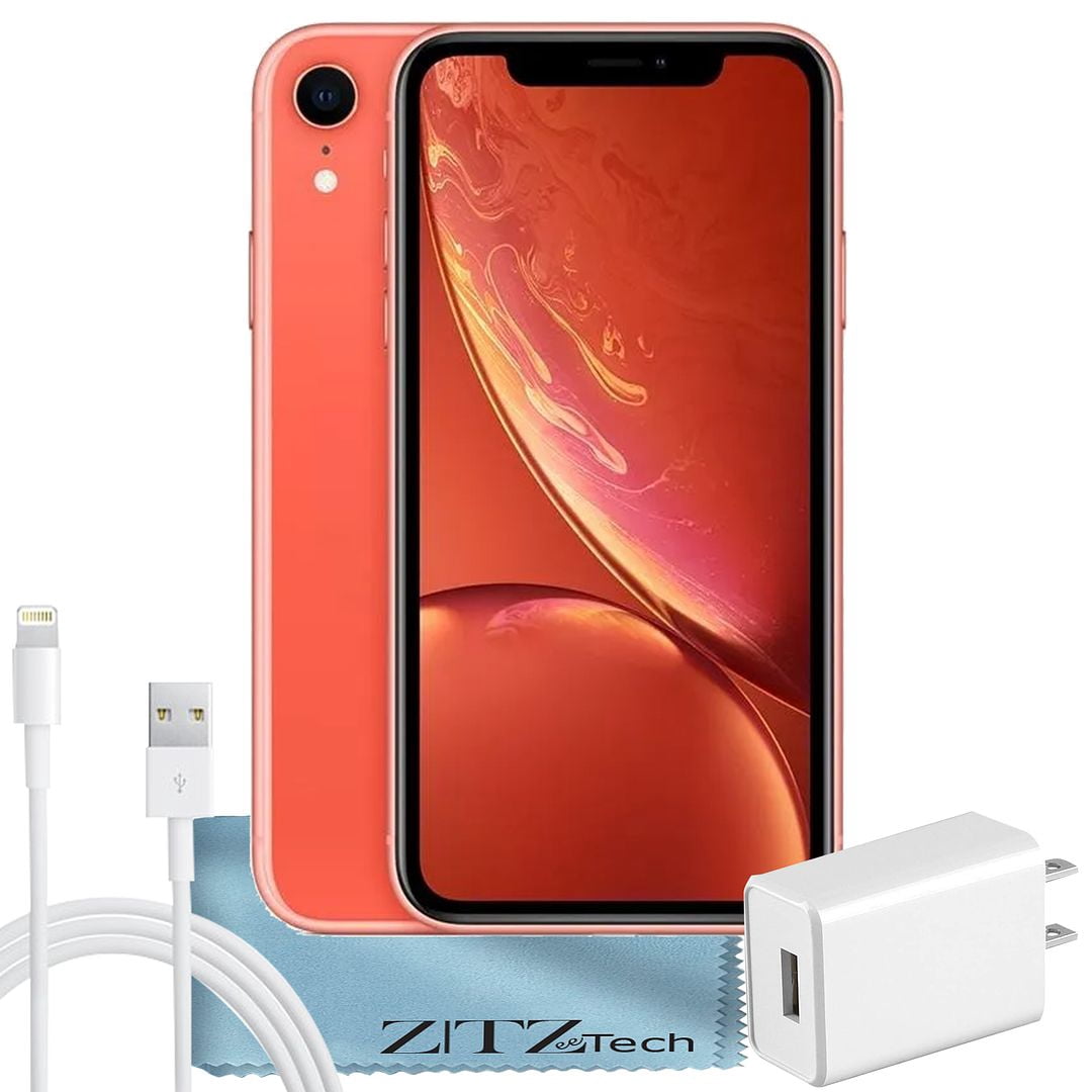 Apple iPhone XR, 64GB, Coral - Fully Unlocked - Certified