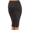 thumbnail image 3 of Women's Casual Solid Color Office Wear Pencil Skirt, 3 of 4