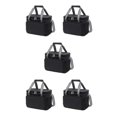 thumbnail image 2 of Ruiboury Space-saving Large Capacity And Waterproof For Folding Thermal Bag black 5Set, 2 of 6