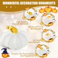 thumbnail image 2 of keepw Unique Style Crystal Pumpkin Ornament Add Charm To Home Decor Materials Exquisite Pumpkin Statue White, 2 of 6